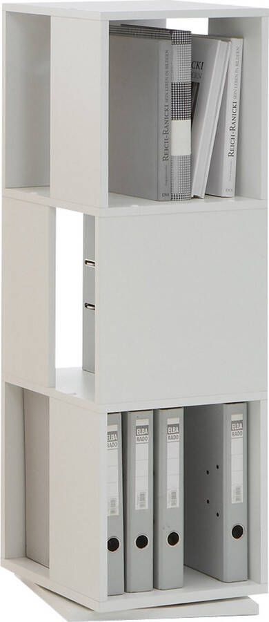 LuxeLivin' FMD Draaikast open ontwerp 34x34x108 cm wit