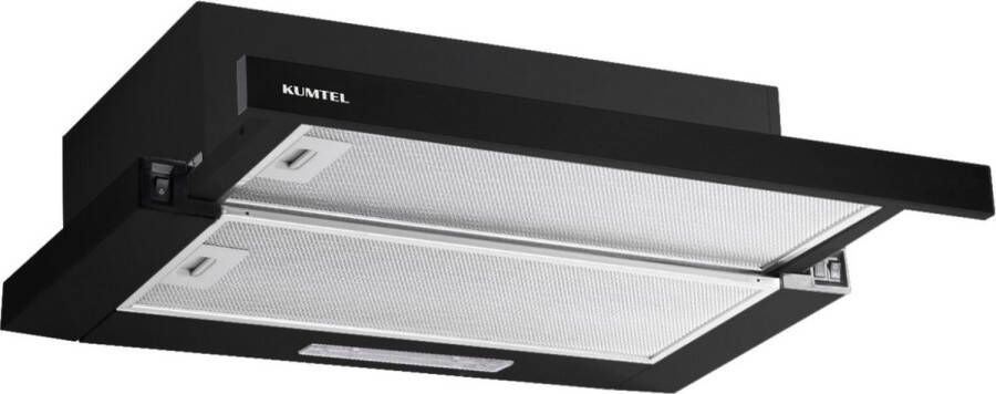 Luxell DS6-905 Afzuigkap Vlakscherm Schuifbaar Zwart