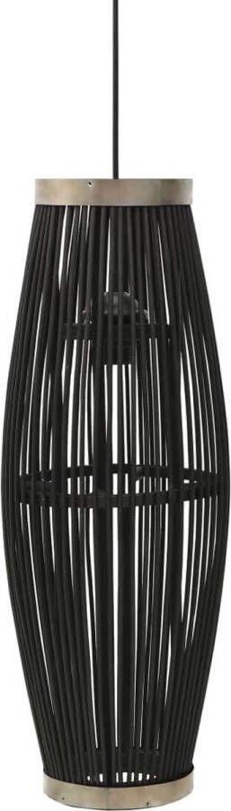 LuxerLiving LuxeLivin' Hanglamp ovaal 40 W E27 27x68 cm wilgen zwart