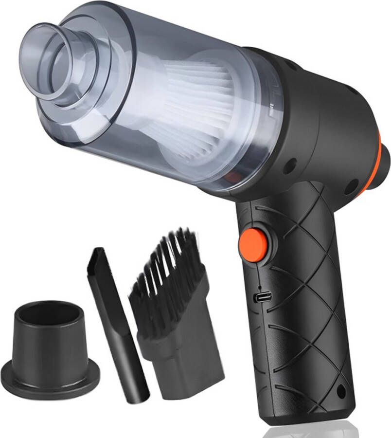Luxevo Auto Stofzuiger Handstofzuiger Mini Stofzuiger Kruimeldief Draagbaar Multifunctioneel met Accessoires Inclusief Blaasfunctie Zwart