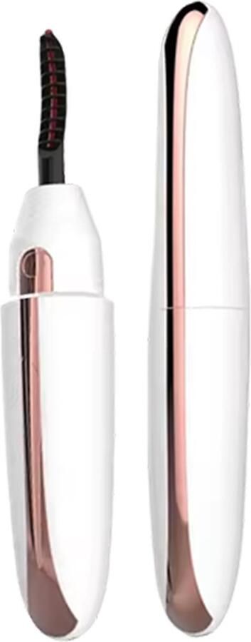 Luxevo Elektrische Wimperkruller Verwarmd 360° Krullen Oplaadbaar Inclusief E-Book Wit