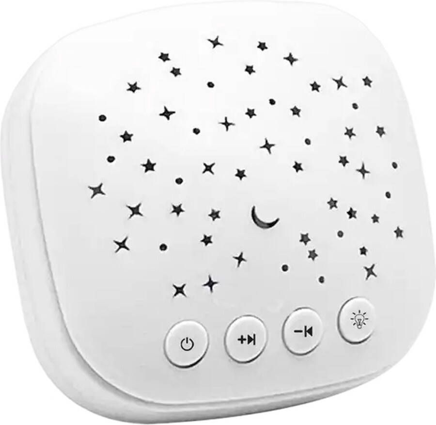 Luxevo White Noise Machine Kalmerend Geluid voor Ontspanning LED Sterrenhemel Verlichting Ideaal voor Rustgevende Slaap en Meditatie Roze