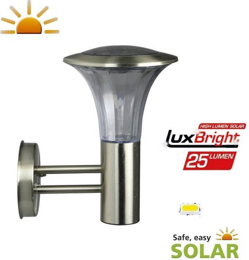 Luxform Solar Reims Wandlamp met schemersensor