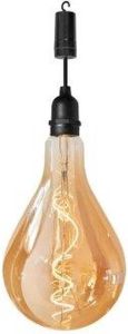 LuxForm Lamp Ip44-raindrop 28 5 Cm Glas Zwart transparant