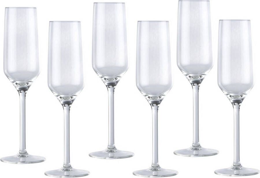 Luxury houseware 36x Champagneglas glazen 22 centiliter Champagneglazen