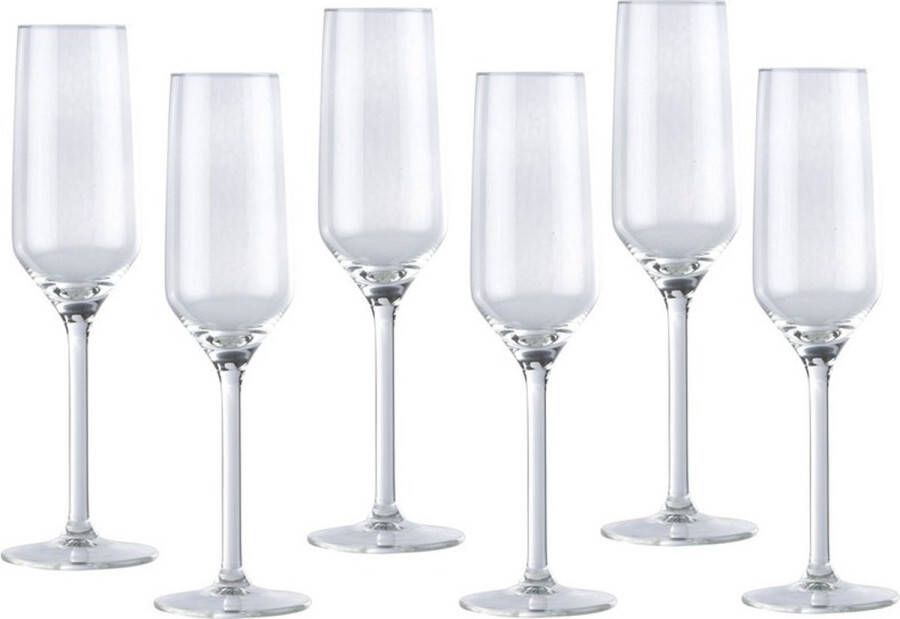 Luxury houseware 48x Champagneglas glazen 22 centiliter Champagneglazen