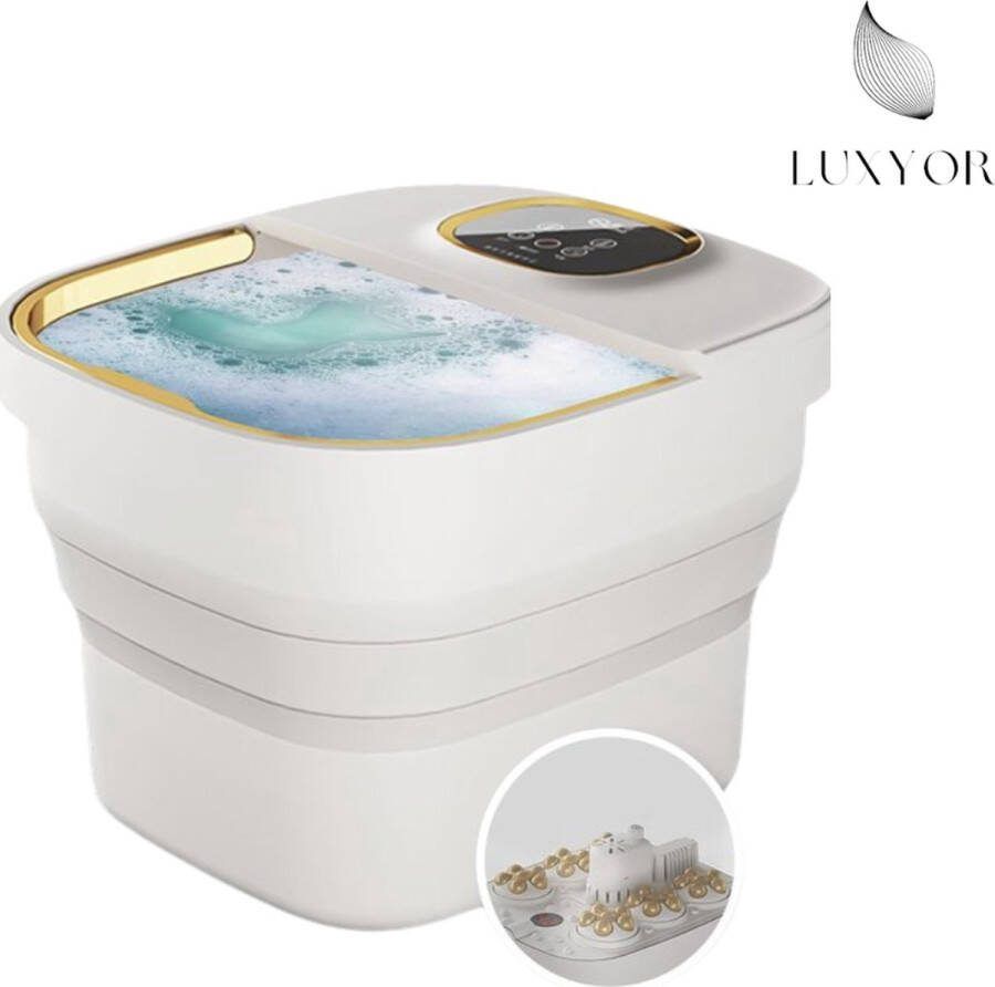 Luxyor Voetenbad Automatische massage Tot 48°C Geschikt voor badzout en olie Opvouwbaar