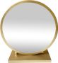 LW collection Tafel spiegel goud 30x32 cm metaal spiegel tafel industrieel woonkamer gang badkamerspiegel make up spiegel - Thumbnail 1
