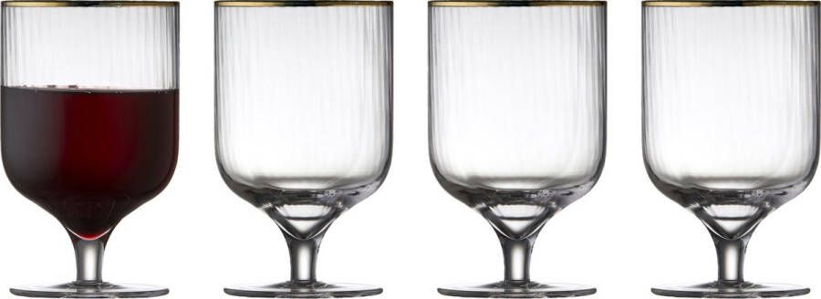 Lyngby Glas Palermo Gold Wijnglas 30 cl 4 st