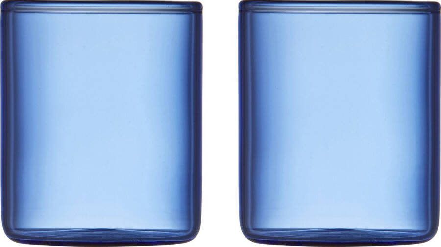 Lyngby Glas Torino Shotglas 6 cl 2 st. Blauw