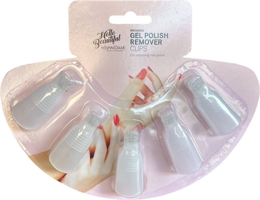 Lynn Dame Gel Nagellak Remover Clips Herbruikbaar 5 stuks