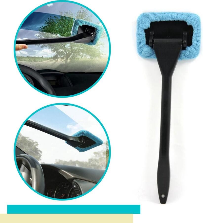 Lynnz Anti condens raamwisser auto raamtrekker microvezeldoekjes auto wisser douche lang autoruitenreiniger