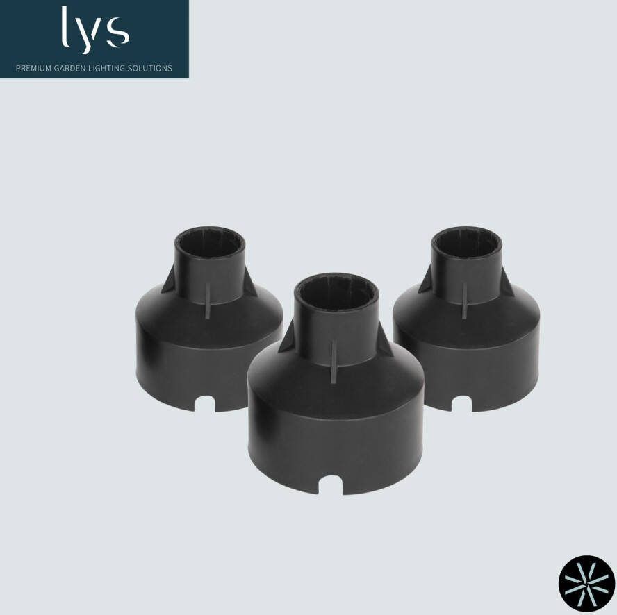 Lyslight Grondspot houder Groot Set van 3