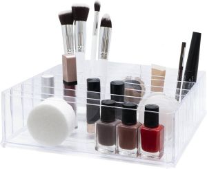 LYVION Make-up organizer medium Make up Beautycase Make up opbergdoos Cosmetica opbergdoos Opbergbox make up Make up koffer Transparant