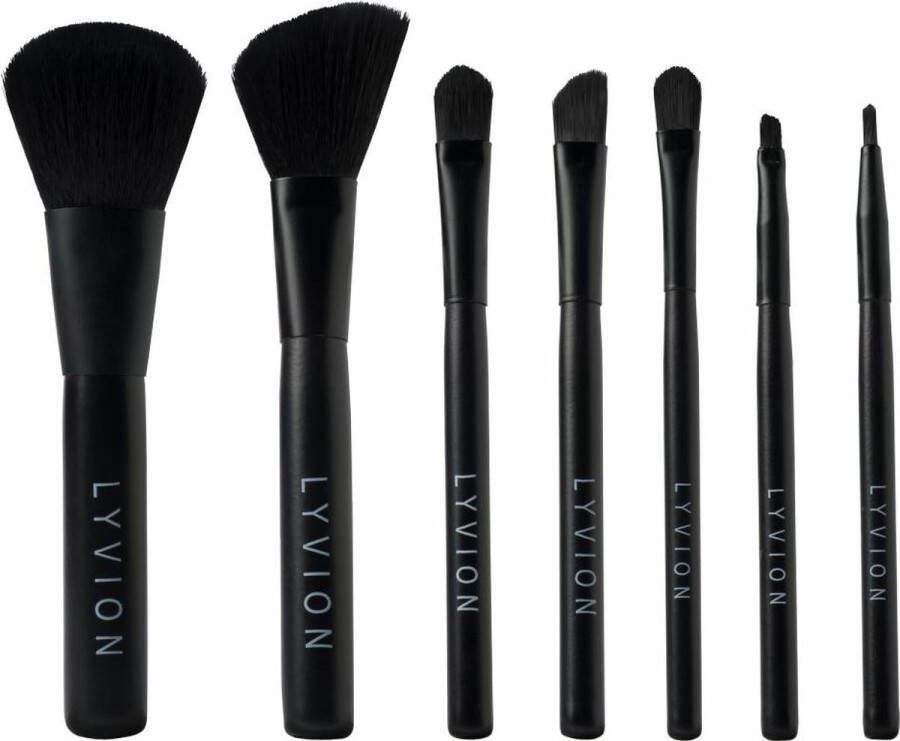 LYVION Professionele make up kwasten set 7 delig Make up Make up koffer Make up set Make up kwasten Make up kwasten set