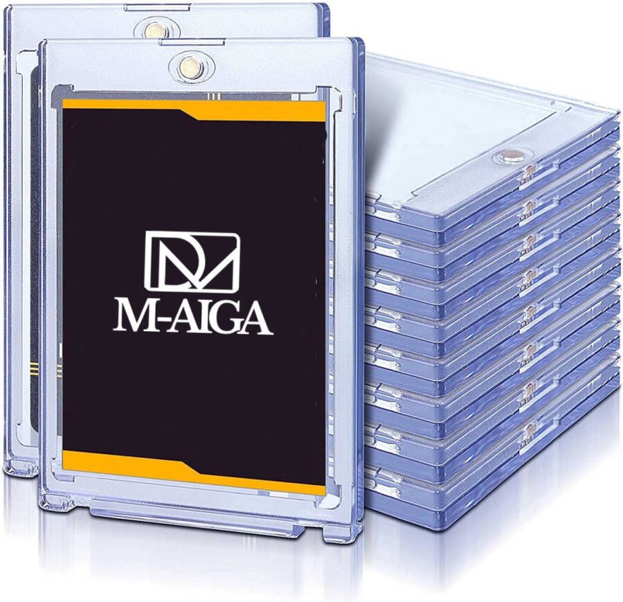 M-AIGA Hardcase Toploader 10 Pack Sleeves Card Sleeves Toploader Toploaders Geschikt Voor Pokemon Kaarten Celebrations