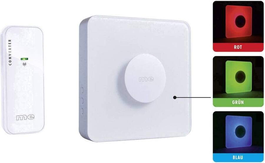 M-e BELL-340 draadloze deurbel met converter