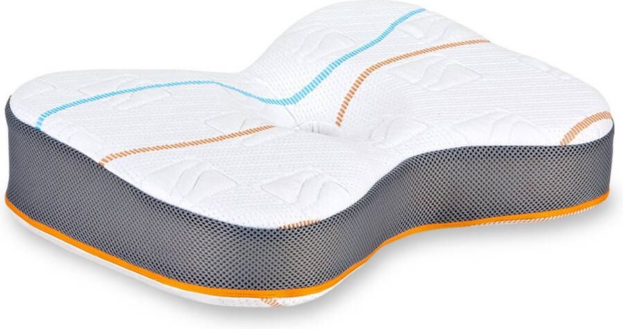 M line Athletic Pillow Hoofdkussen Tegen rug- en nekklachten Maximale ventilatie Ergonomisch Anti allergeen Wasbaar op 60°
