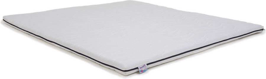 M line Wave topper 140 x 200 Aircomfort laag Omdraaibare hardheid zacht & hard Anti allergeen Ademende topper Afritsbare en wasbare tijk