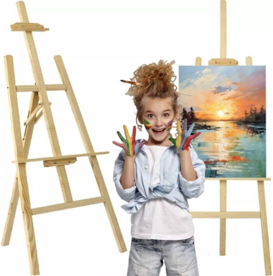 Maaleo Houten Schildersezel 170cm Perfect voor Kunstenaars