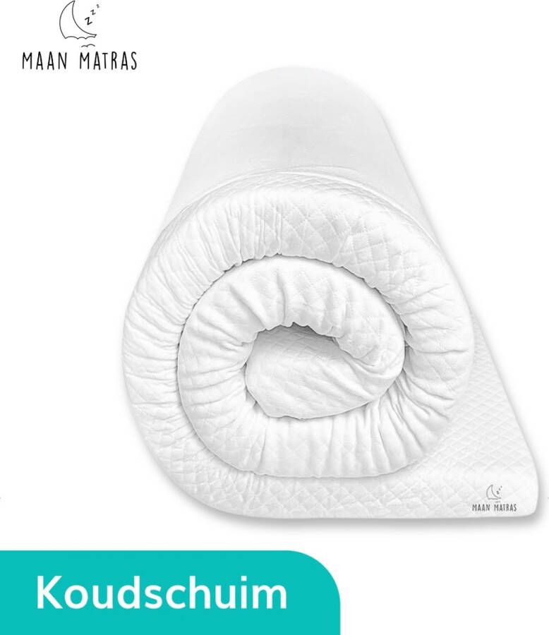 Maan matras Topper 140x200 HR koudschuim 2-Pers Topdekmatras- matrashoes met rits Antibacterieel 4 Seizoenen Hotel kwaliteit 7 CM