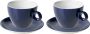 Maastricht porselein Cappuccinokop en schotel Bart Colour Cafe 23 cl 15 cm Blauw Porselein 2 stuk(s) - Thumbnail 1