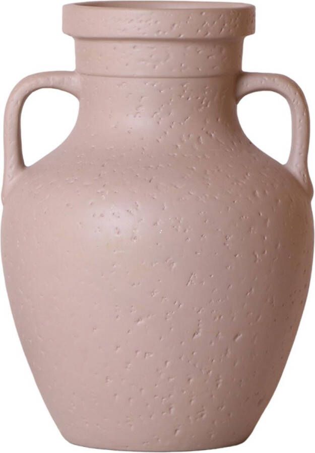 MaatShopXL Kolibri Home Pitcher Vaas Zandkleurige Kleurige Cementen Vaas Voor Droogbloemen