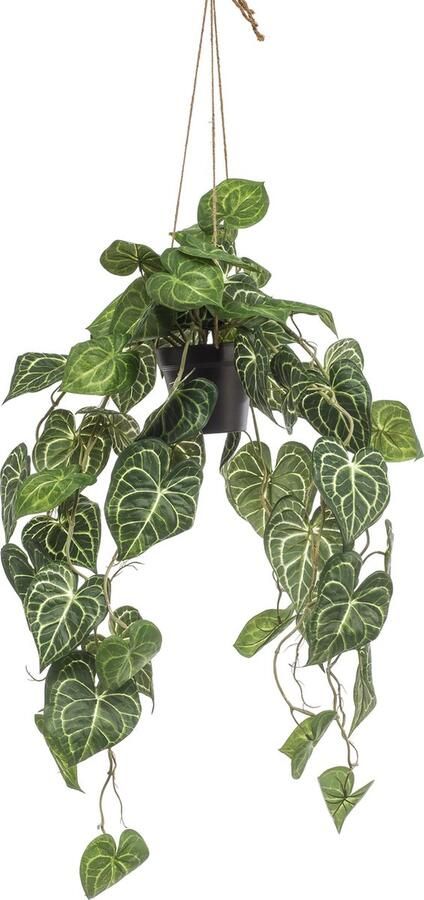 MaatShopXL Kunstplant Anthurium Clarinervium Aderplant 80 Cm