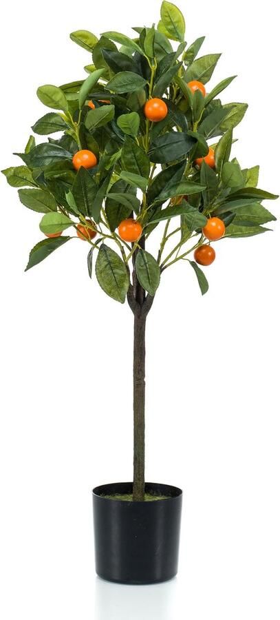 MaatShopXL Kunstplant Citrus Sinensis Sinaasappelboom 75 Cm