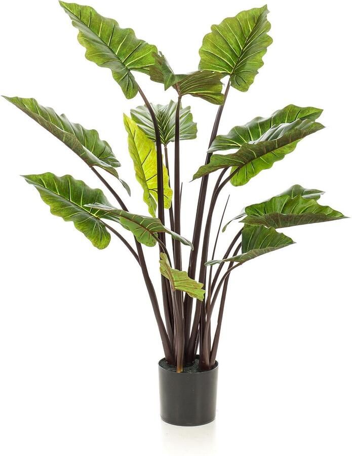 MaatShopXL Kunstplant Colocasia Pink China Olifantsoor 130 Cm