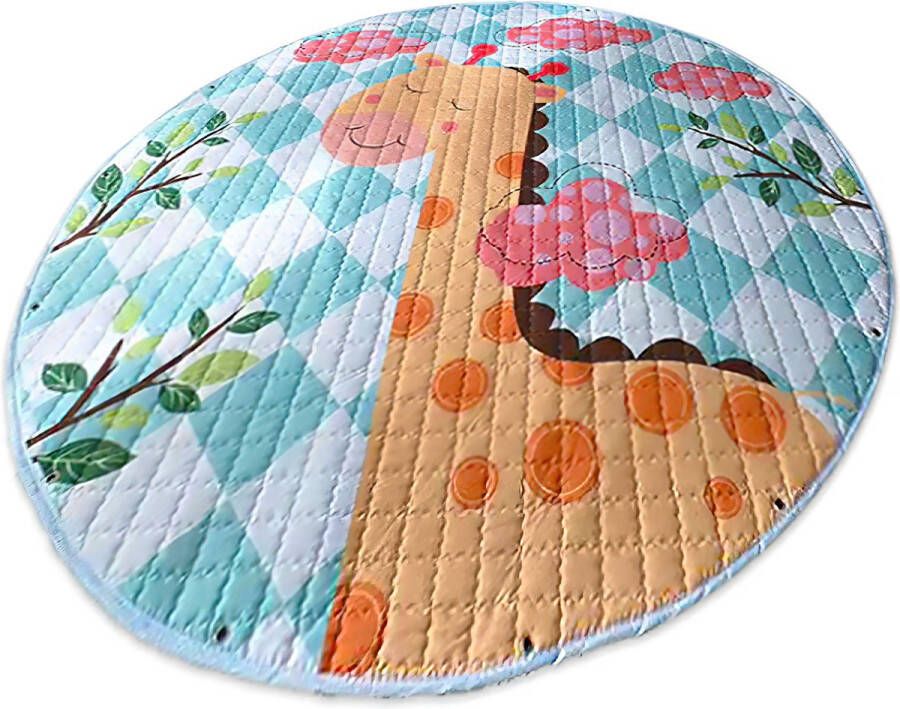 Maboshi Spel mat 150x150cm in vrolijke kleuren Dubbelzijdig speelbaar babywandelpad kruippad geschikt voor kinderen's kruipdeken yoga mat picknickdeken en sportmat-beschermen tegen vocht-Cadeautjes voor kinderen