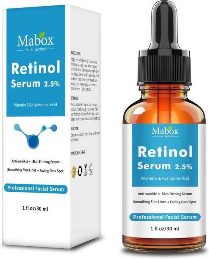 Mabox Vitamine E Huidverstevigende Serum Gezichtsserum Retinol Serum 2 5%