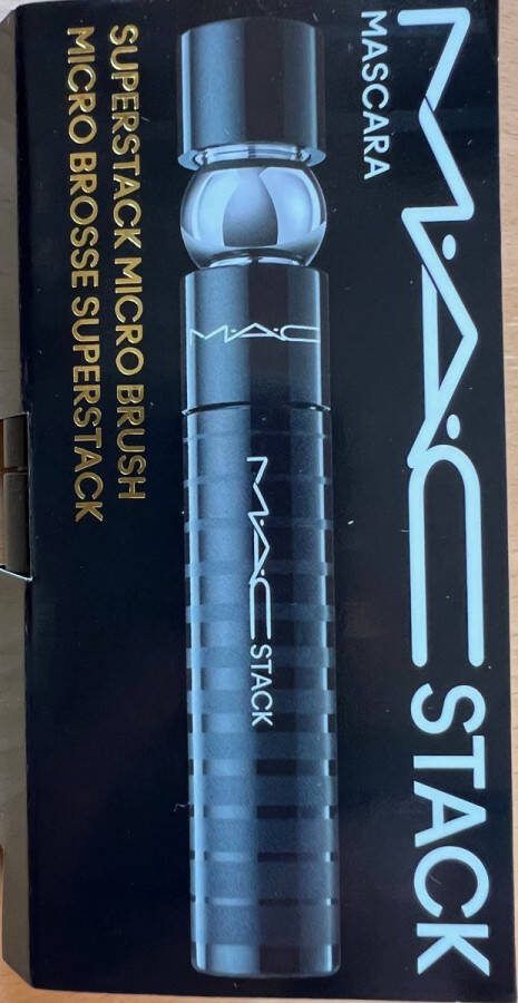 M.A.C Mac Stack Mascara Micro Brush BLACK 3ml Travel Size