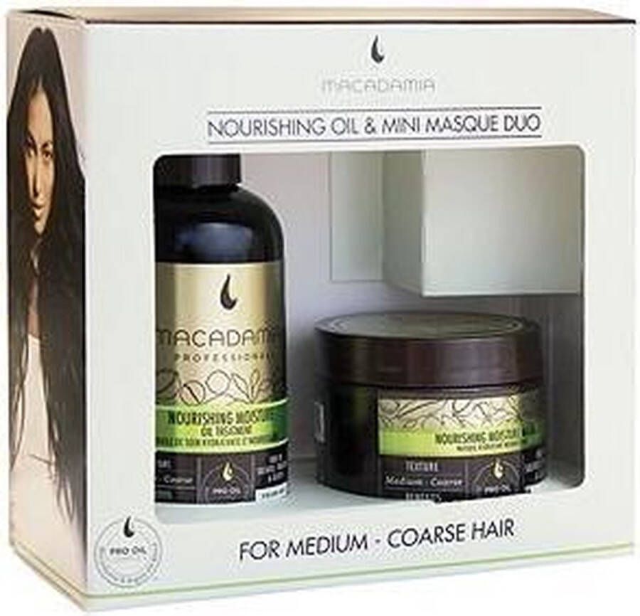Macadamia Nourishing Moisture Oil Treatment with Mini Masque Unisex 125ml haarolie