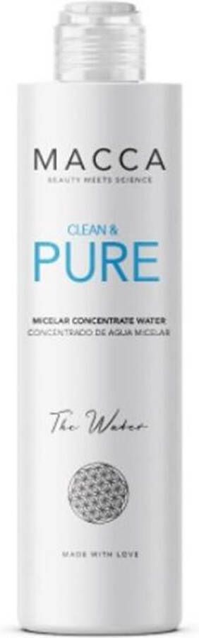 MACCA Make-Up Verwijder Micellair Water Clean & Pure Geconcentreerd (200 ml)