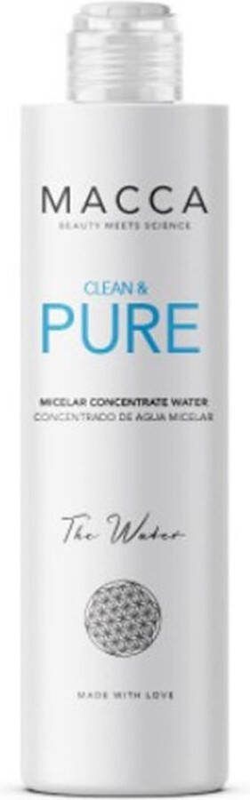 MACCA Make-Up Verwijder Micellair Water Clean & Pure Geconcentreerd (200 ml)