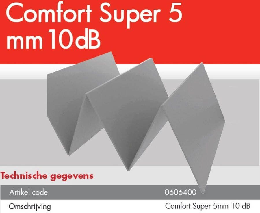 MacLean Comfort Super 5mm dik 10dB ondervloer