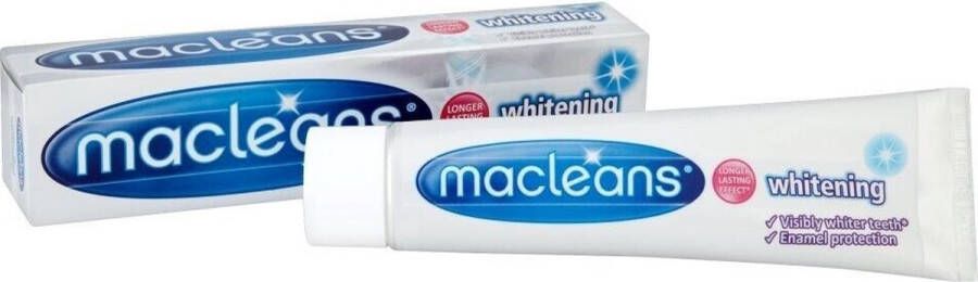 Macleans Whitening Tandpasta 6 x 100 ml Voor Stralende Witte en Gezonde Tanden