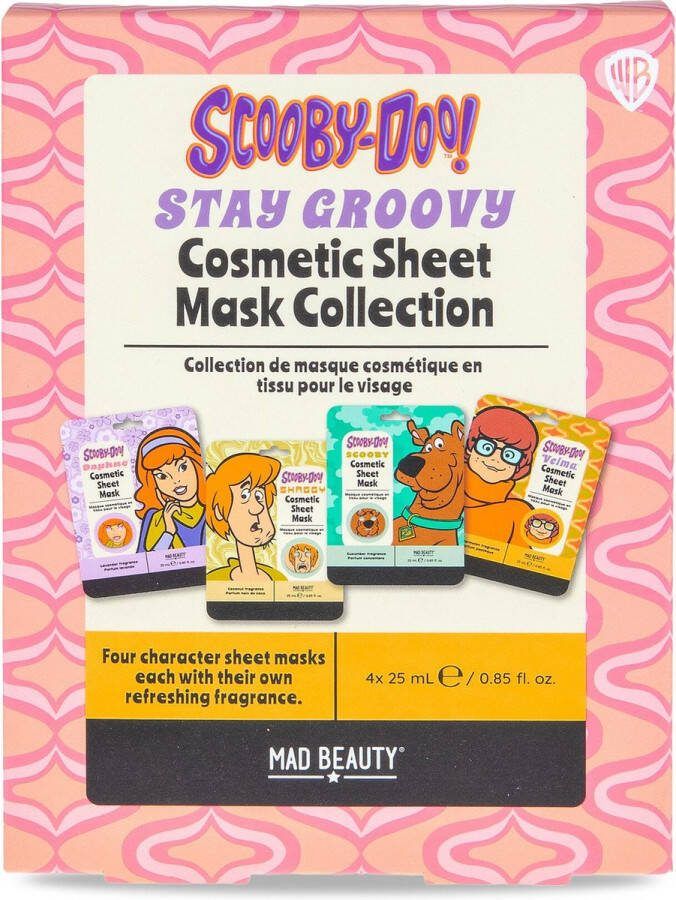Mad Beauty x Scooby Doo Cosmetic Sheet Mask Collection Gezichtsmasker Set