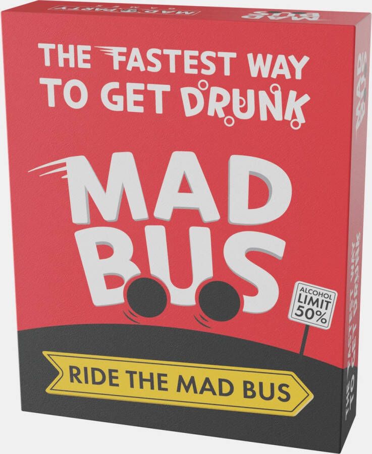 Mad Party Games MadBus drankspel – kaartspel cards against spelletjes voor volwassenen – bussen boten