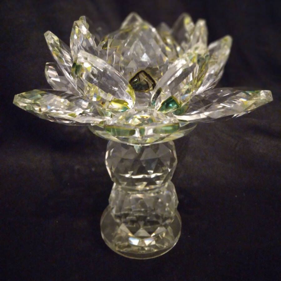 MadDeco kristal -Lotus groen draaiplateau