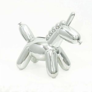 Made By Humans Designs Balloon Money Bank Baby Unicorn Silver