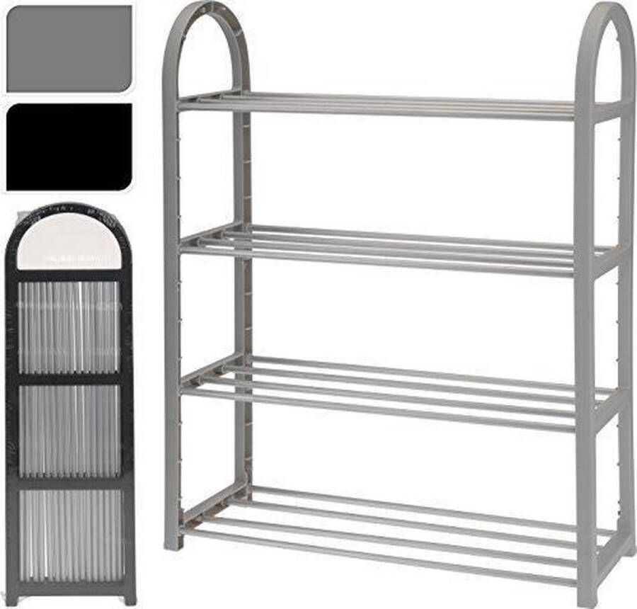 Made4Home Schoenenrek 4 laags 50x65x18.5cm 2 assorti kleur