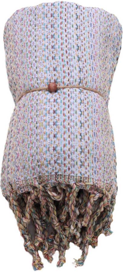 Madeathand Pearla Baby Blue LUX HAMAMDOEK STRANDLAK BADDOEK STRANDLAK SAUNADOEK HANDDOEK KATOEN 100CM X 180CM