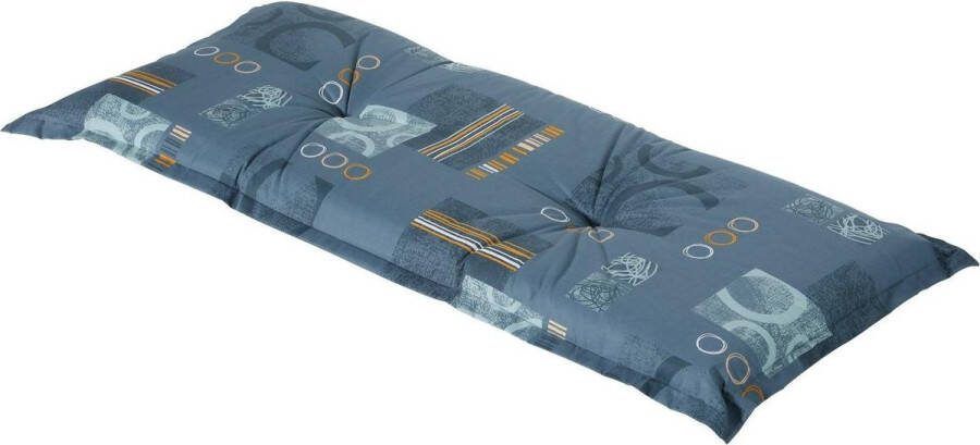 Madison Bankkussen Bob Blue 180x48cm Blauw Tuinbankussen Buitenbank Tuinkussen