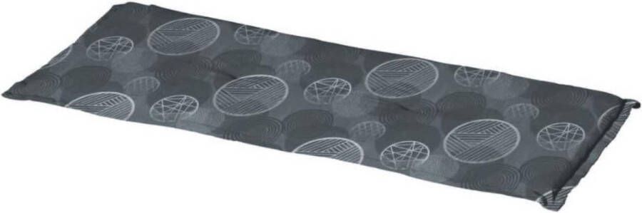 Madison Bankkussen Circle Grey 180x48cm Grijs Tuinbank Kussen Buitenbank Tuinkussen