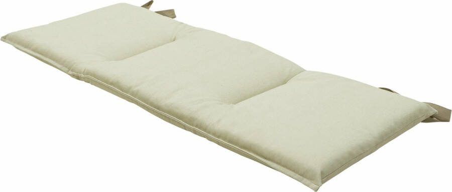 Madison Bankkussen Eco Oatmeal Sand 120x48cm Zand Tuinbankussen Buitenbank Tuinkussen Ecru Weerbestendig