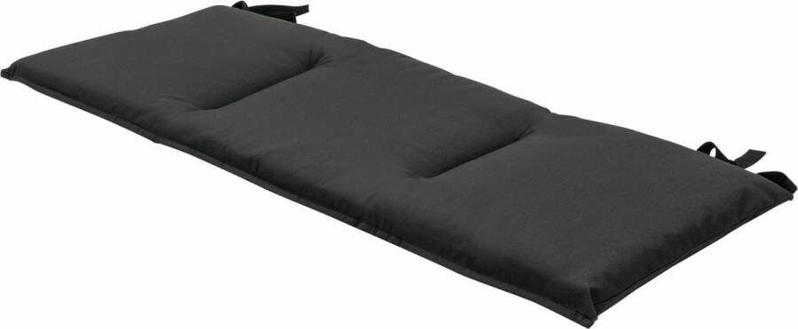 Madison Bankkussen Eco Phantom Black 120x48cm Tuinbankussen Buitenbank Tuinkussen Zwart Weerbestendig