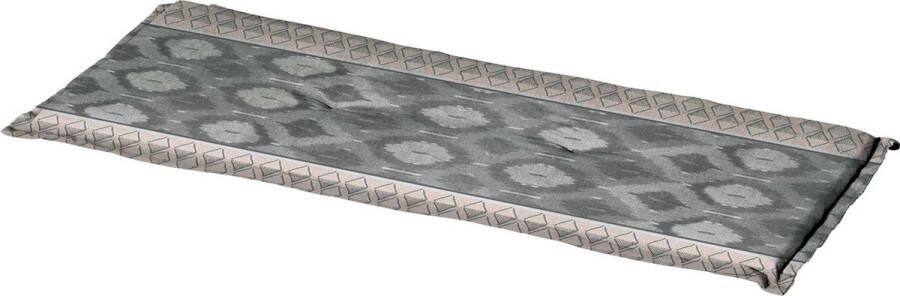 Madison Bankkussen Ikatin Grey 120x48cm Grijs Tuinbank Kussen Buitenbank