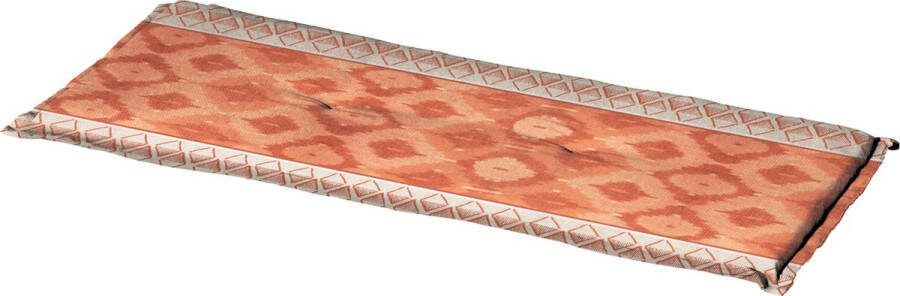 Madison Bankkussen Ikatin Terra 150x48cm Terracotta Tuinbankussen Buitenbank Tuinkussen